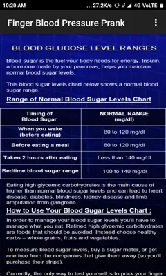 Finger Blood Pressure Prank android App screenshot 0