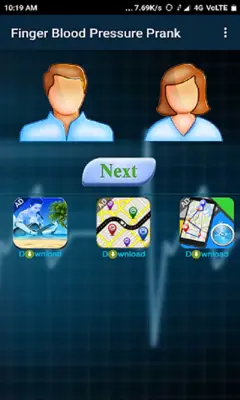 Finger Blood Pressure Prank android App screenshot 2