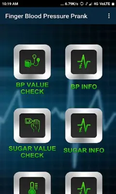 Finger Blood Pressure Prank android App screenshot 3